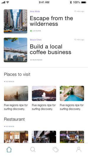 mobile app landing page advertisment